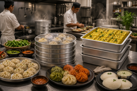 Commercial Aluminum Steamer Buying Guide: Momo, Dhokla, Idli & Dumpling Steamers Compared (2026)