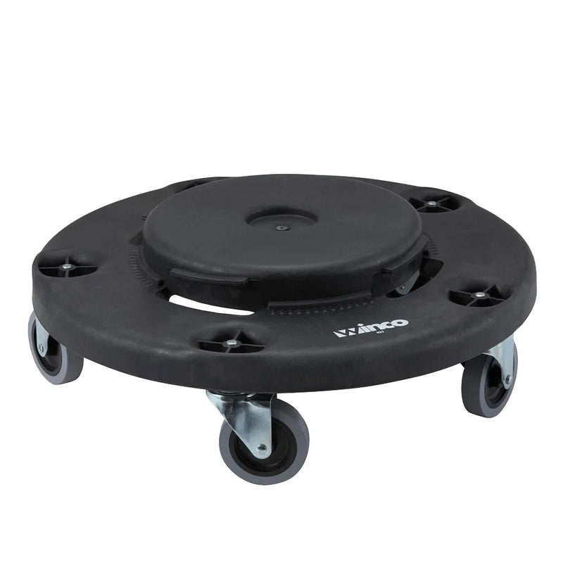 Winco DLR-18 - Round Trash Can Dolly, 18"