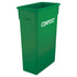 Winco PTC 23-Gallon Rectangle Slim Trash Can – Commercial-Grade Slender Waste Bin