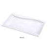Yanco SW-216 Sea Wave Rectangular Plate, China, Bone White (1Dz)