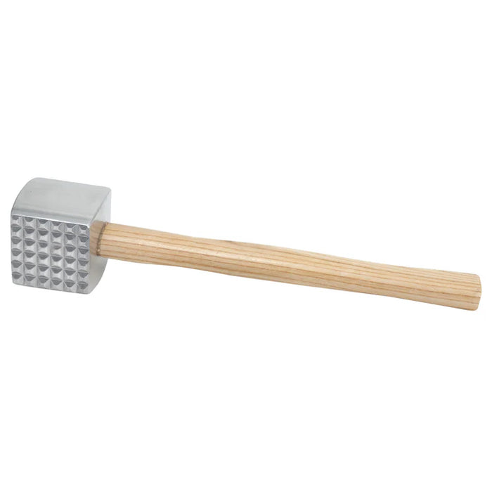 MT-4 - 2-Sided Meat Tenderizer, Aluminum with Wooden Handle