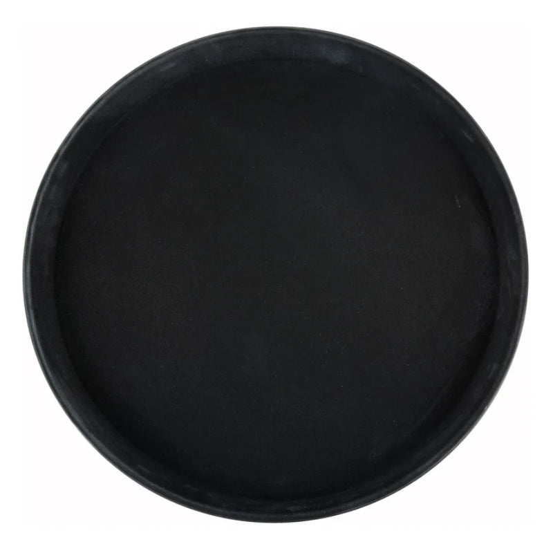 Easy Hold Rubber Lined Tray, Brown, Round by Winco