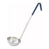 Winco One-Piece Stainless Steel Ladles with Color-Coded Handles