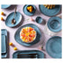 Porto Brasil Organic Plates Stoneware Night Sky ( Case of 12)