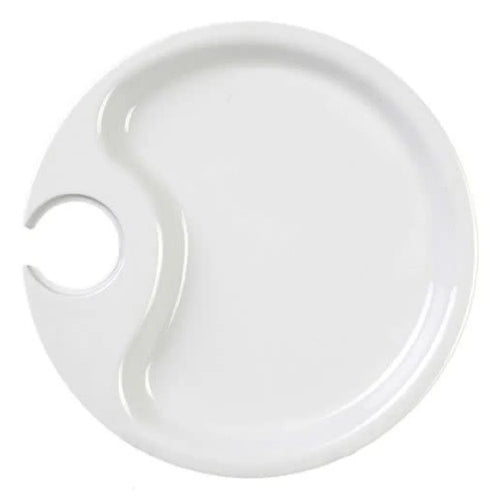 Yanco Catering CAT-7010IV 9.5" Ivory Melamine Party Plate – Commercial Serving Plate ( Pack Of 24 )