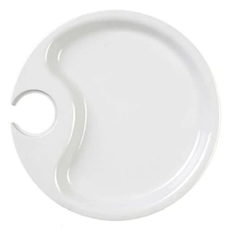 Yanco Catering CAT-7010IV 9.5" Ivory Melamine Party Plate – Commercial Serving Plate ( Pack Of 24 )