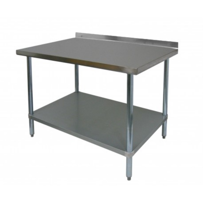 GSW Work Table - Stainless Steel Top w/ 1-1/2" Rear Upturn