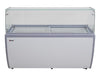 Omcan FR-CN-0014 71″ Thirteen Pan Gelato Dipping Cabinet with Flat Sneeze Guard and Pans