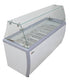 Omcan FR-CN-0014 71″ Thirteen Pan Gelato Dipping Cabinet with Flat Sneeze Guard and Pans