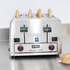 Waring Heavy Duty 4 Slice Commercial Switchable Bread and Bagel Toaster