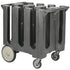 Cambro Commercial Enclosed Dish Cart for Safe Plate Storage and Transport