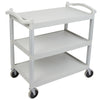 Cambro BC340KD480 Utility Bus Cart – Speckled Gray 3 Shelf Commercial Cart