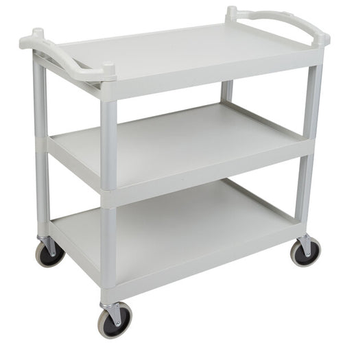 Cambro BC340KD480 Utility Bus Cart – Speckled Gray 3 Shelf Commercial Cart