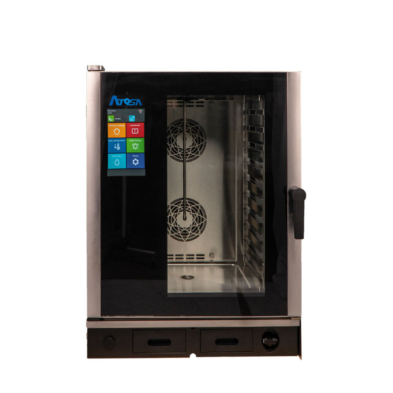 Atosa AEC-1011E 30" Electric Smart-Touch Combi Oven with Half-Size 10 Pan - 208V, 3 Phase by Atosa
