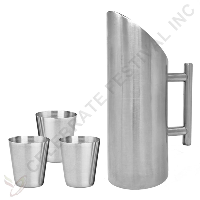 Stainless Steel Water/ Beverage Jug / Pitcher - Matt Finish SS