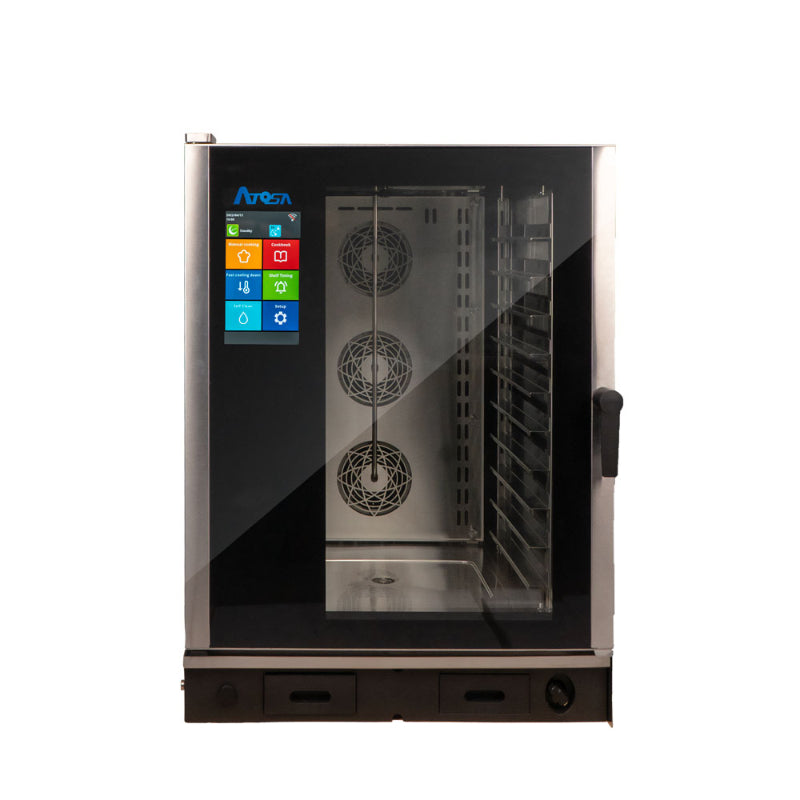 Atosa AEC-1021E 35" Electric Smart-Touch Combi Oven with Full-Size 10 Pan - 208V, 3 Phase
