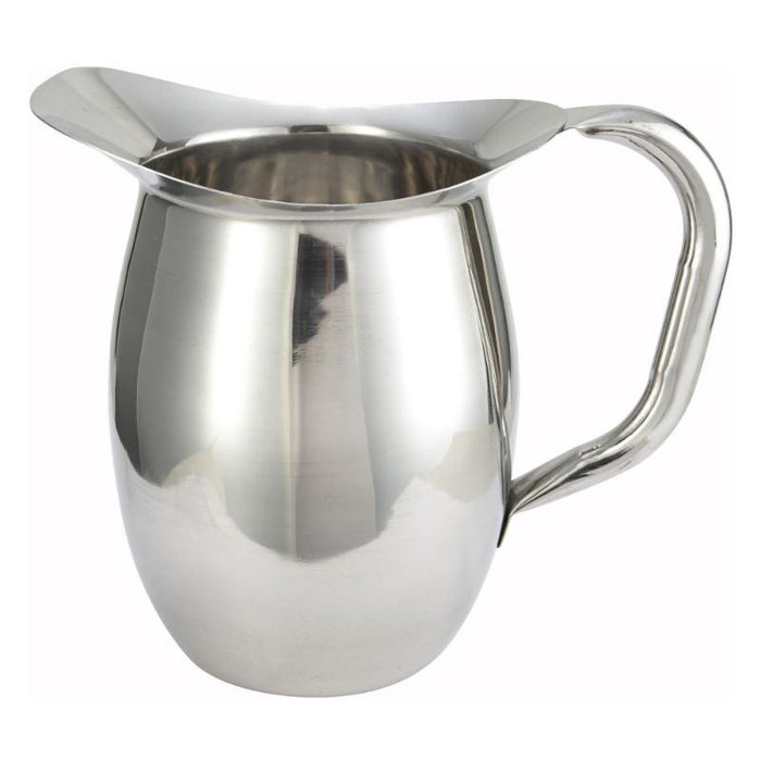 Stainless Steel Deluxe 3 Qt. and 2Qt. Bell Water Pitcher by Winco