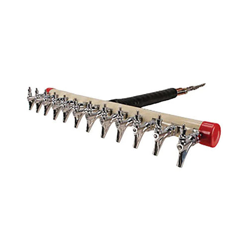 Micro Matic 1737-L Kool-Rite 12-Tap Glycol Cooled Draft Beer Insert – 2-5/8" Shank, Center Outlet