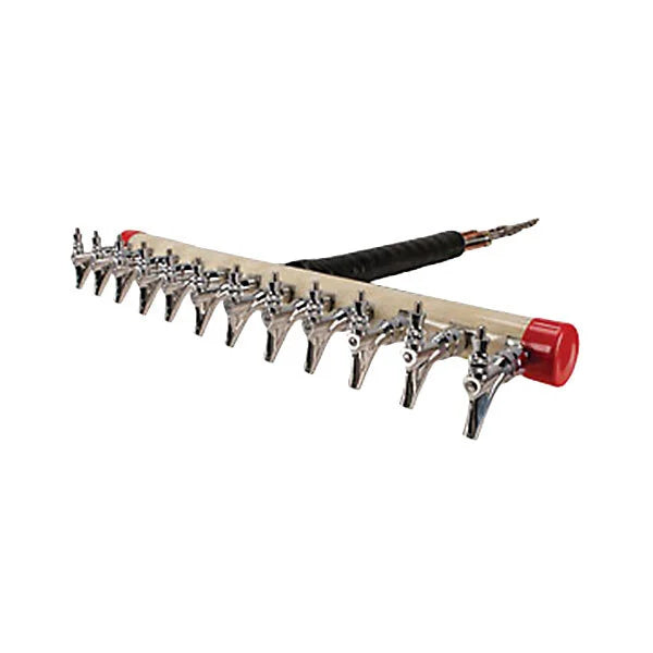 Micro Matic 1737-L Kool-Rite 12-Tap Glycol Cooled Draft Beer Insert – 2-5/8" Shank, Center Outlet