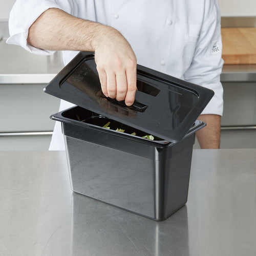 Cambro Camwear One Third Size Food Pan Lid with Handle Black ( Case of 6 )