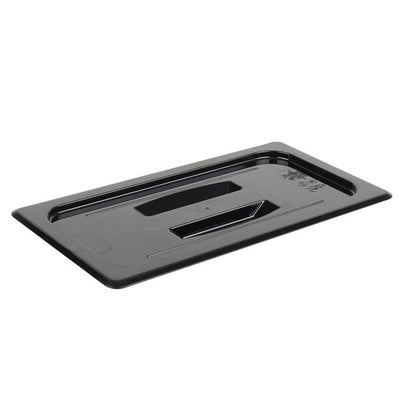 Cambro Camwear One Third Size Food Pan Lid with Handle Black ( Case of 6 )