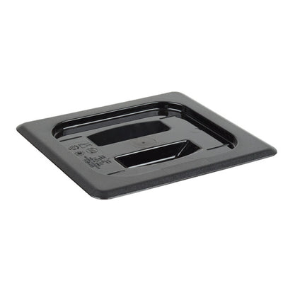 Cambro Camwear One Sixth Size Food Pan Lid with Handle Black ( Case of 6 )