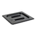 Cambro Camwear One Sixth Size Food Pan Lid with Handle Black ( Case of 6 )