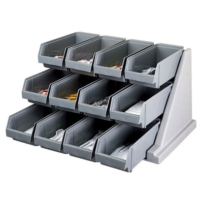 Cambro Versa Food Bar® 12-Bin Organizer Rack