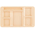 Cambro Camwear 9 x 15 ( 2 x 2 ) Six Compartment School Cafeteria Tray ( Case of 24 )