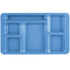 Cambro Camwear 9 x 15 ( 2 x 2 ) Six Compartment School Cafeteria Tray ( Case of 24 )