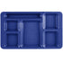 Cambro Camwear 9 x 15 ( 2 x 2 ) Six Compartment School Cafeteria Tray ( Case of 24 )