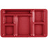 Cambro Camwear 9 x 15 ( 2 x 2 ) Six Compartment School Cafeteria Tray ( Case of 24 )