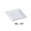 Yanco ML-107 7″ Square Plate, Porcelain, Super White (3Dz)