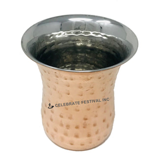 8oz Sovereign Glass – Curved Design in Copper & Stainless Steel | Premium Drinkware