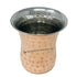 Curved 8oz copper and stainless steel sovereign glass with hammered finish