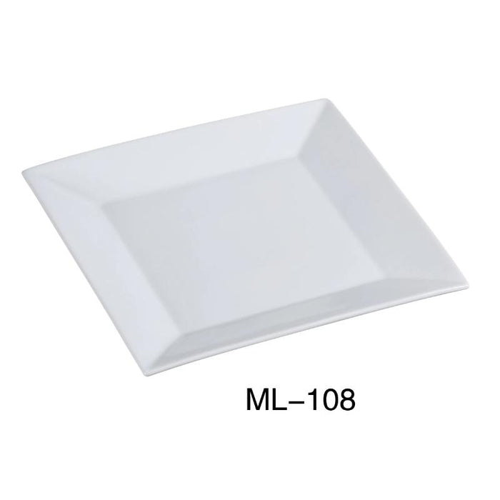 Yanco ML-108 8″ Square Plate, Porcelain, Super White (3Dz)