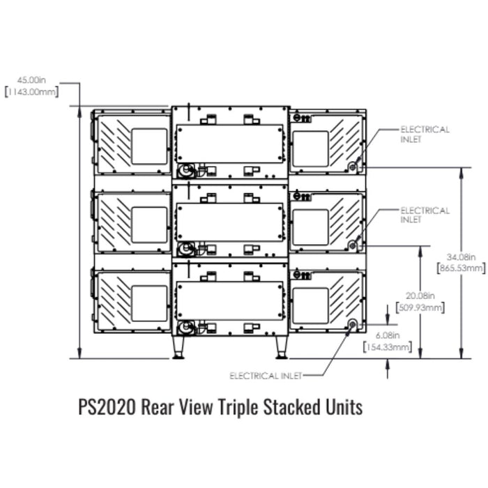 Middleby Marshall PS2020 Gas Countertop Conveyor Oven - Single/Double/Triple Stack options Available