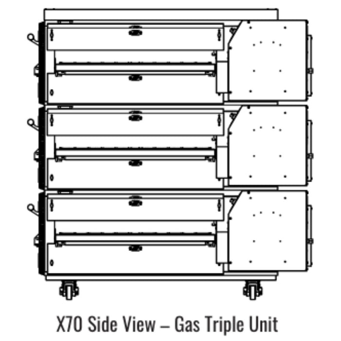 Middleby Marshall X70 X-Series Gas Conveyor Oven - Single/Double/Triple Stack options Available