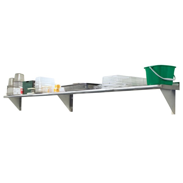 Advance Tabco WS-18-120 18" x 120" Wall Shelf - Stainless Steel