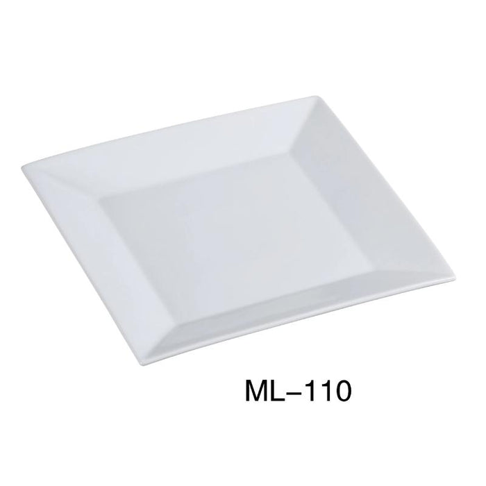 Yanco ML-110 10″ Square Plate, Porcelain, Super White (2Dz)