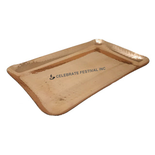 Pure Copper Rectangular & Square Shape Platter – Elegant Serveware for Dining & Entertaining