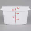 Cambro Poly Round Food Storage Container White ( Case of 6 )