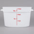 Cambro Poly Round Food Storage Container White ( Case of 6 )