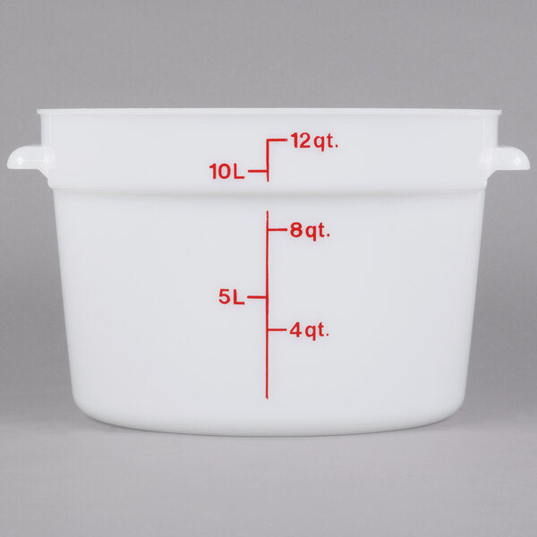 Cambro Poly Round Food Storage Container White ( Case of 6 )