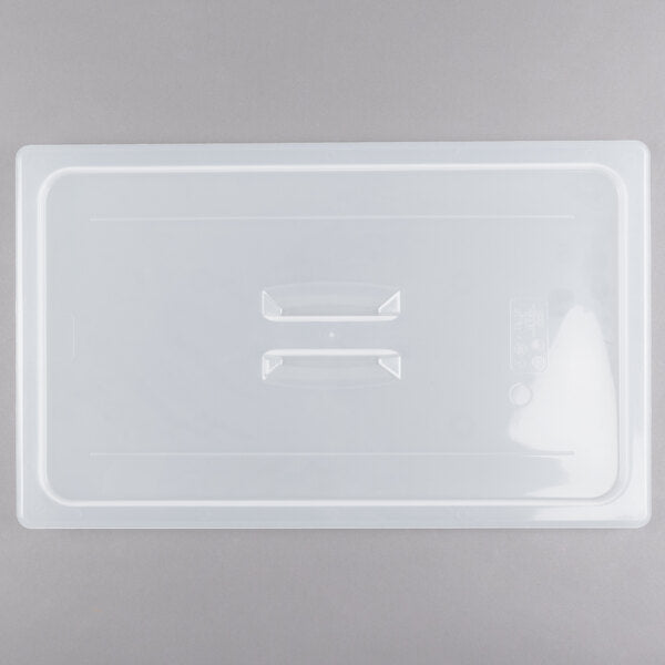 Cambro Translucent Full Size Polypropylene Food Pan Lid with Handle ( Case of 6 )