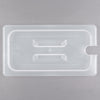 Cambro Translucent One Third Size Food Pan Lid with Handle and Spoon Notch ( Case of 6 )