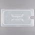 Cambro Translucent One Third Size Food Pan Lid with Handle and Spoon Notch ( Case of 6 )