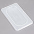 Cambro Translucent 1/9 Size Polypropylene Flat Food Pan Lid