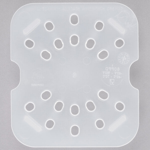 Cambro Translucent One Sixth Size Drain Shelf ( Case of 6 )