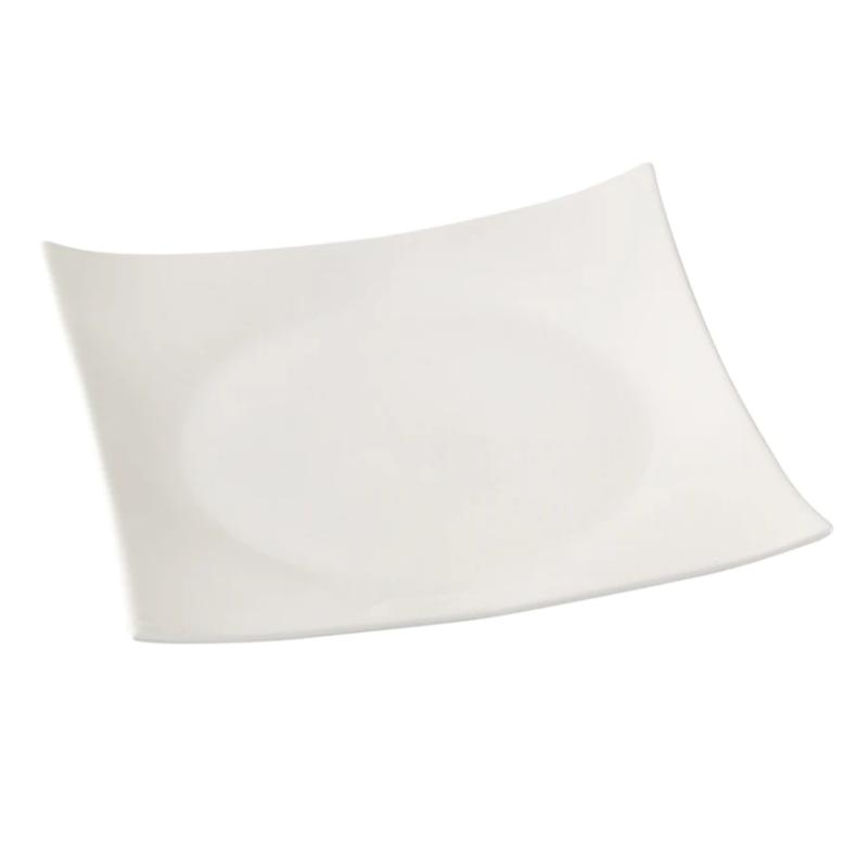 Yanco FU-112 Fuji 12″ Square Sushi Plate, China, Bone White (1Dz)